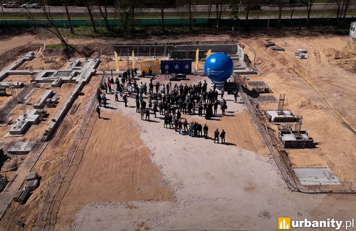 Centrum Sportowe Uniwersytetu Gdańskiego, wmurowanie kamienia węgielnego, fot. Budimex