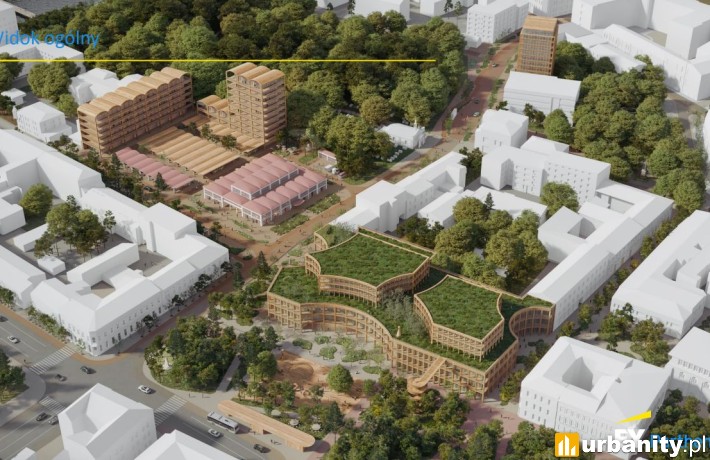 Odnowiona Hala Targowa i 16 hektarów terenu wokół, koncepcja, wiz. Ernst & Young