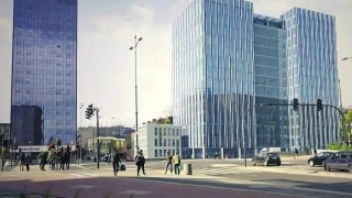 Wysoki biurowiec od Budomalu i Ghelamco w Łodzi