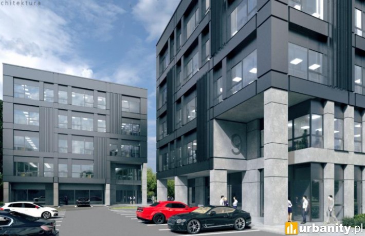 Biurowce firmy Pikseo w Toruniu - wizualizacja