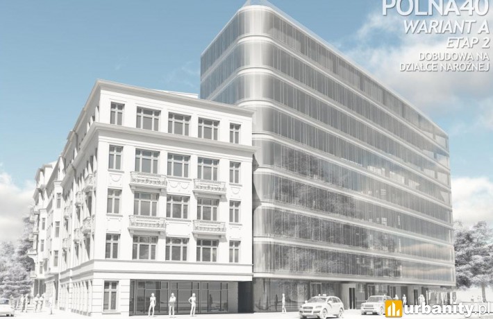 Projekt inwestycji przy ulicy Polnej 40 w Warszawie