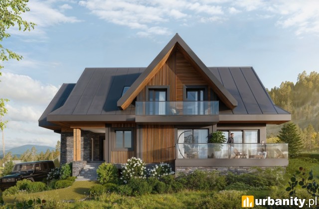 Tatrzańska Poronin, wizualizacja inwestycji, wiz. materiały inwestora