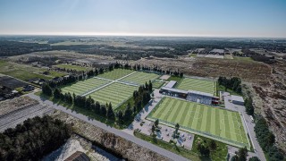 projekt inwestycji Widzew Training Center pod Łodzią, wiz. materiały inwestora
