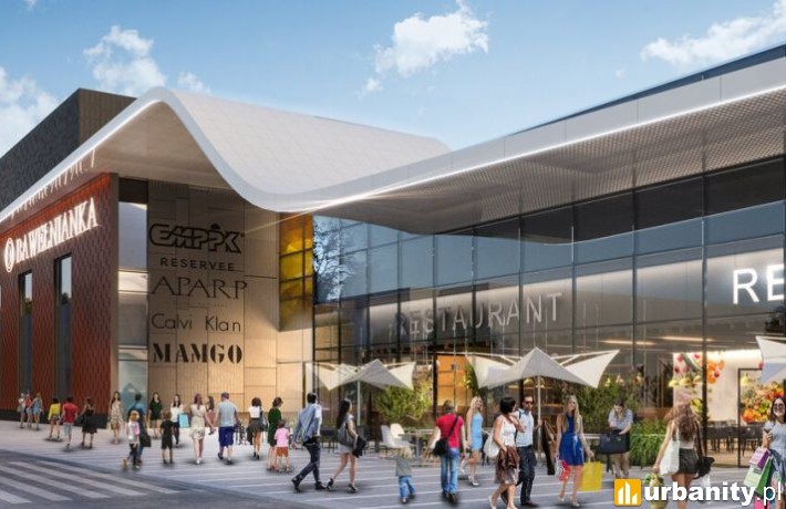 Wizualizacja Galerii Bawełnianka w Bełchatowie