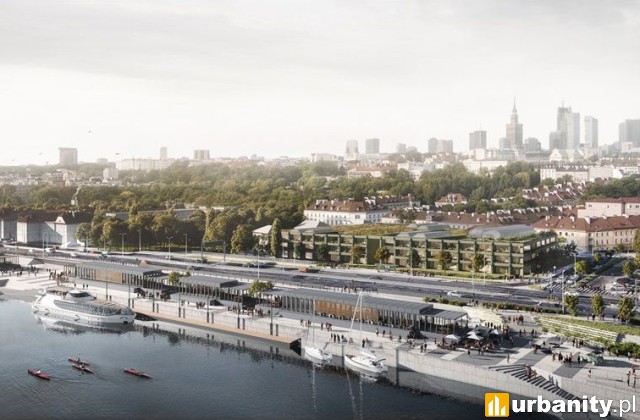Projekt nowego budynku UW na Powiślu, wiz. materiały inwestora