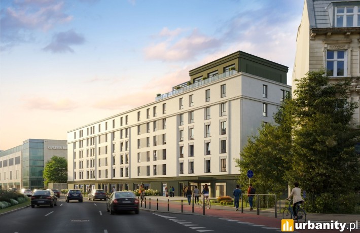Projekt inwestycji hotelowej przy Grunwaldzkiej w dzielnicy Wrzeszcz, wiz. materiały inwestora