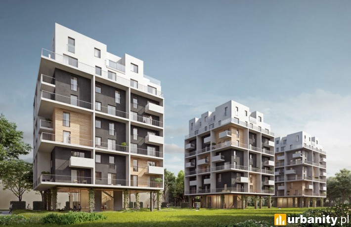 Projekt inwestycji Kolejowa 19 w Warszawie, wiz. Grupa PHN