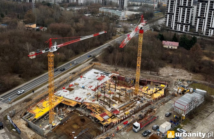 Moje Bielany w Warszawie, inwestycja w budowie, fot. materiały prasowe