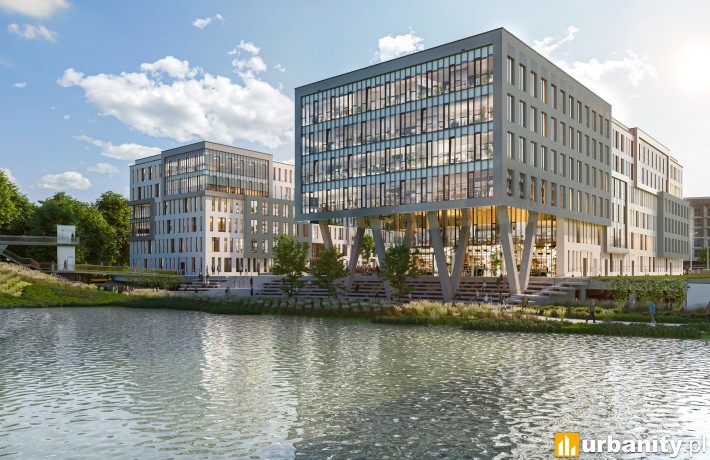 Projekt inwestycji Plaza Nova w Krakowie, wiz. materiały inwestora