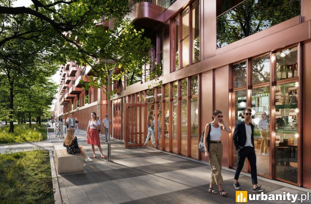 Projekt inwestycji Powstańców 7D we Wrocławiu, wiz. materiały dewelopera