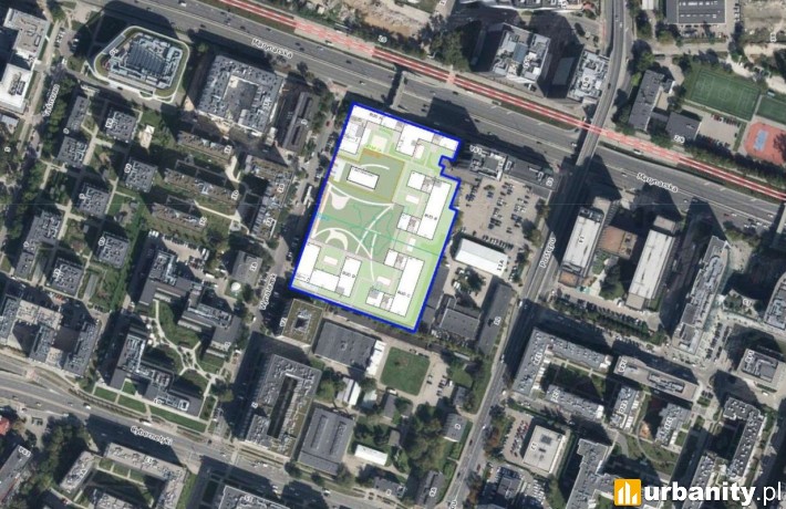 Mapa poglądowa działki, wiz. mapa.um.warszawa.pl