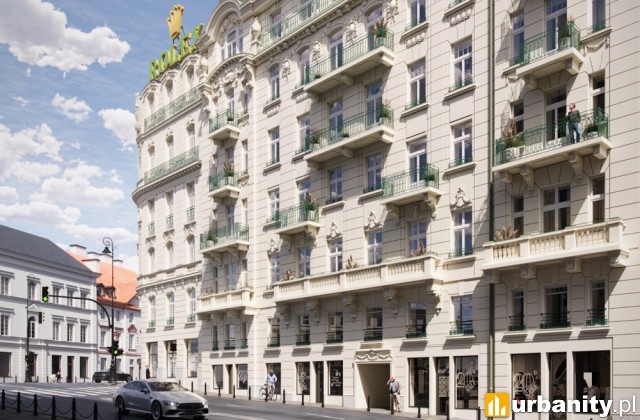 Apartamenty Nowy Świat w Warszawie, wizualizacja inwestycji, wiz. materiały inwestora