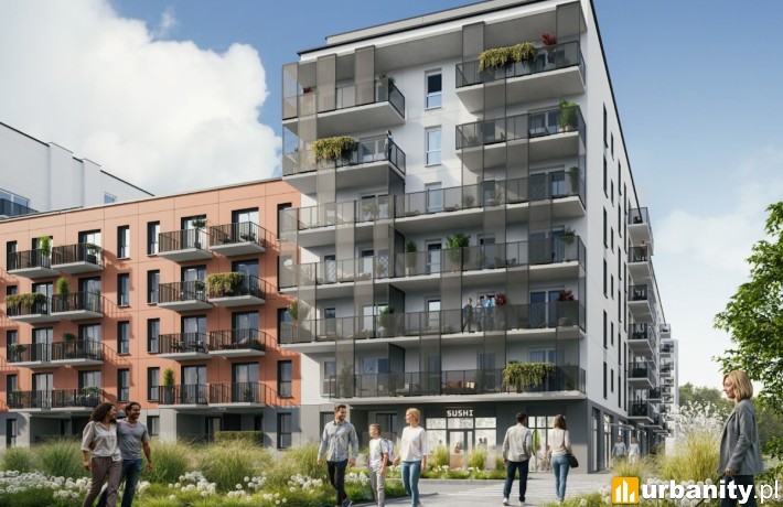 Wizualizacja osiedla Atrium we Wrocławiu, wiz. materiały dewelopera