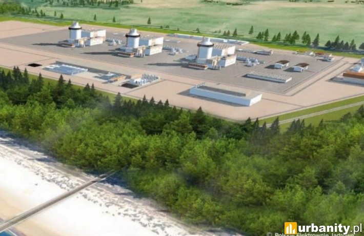 Pierwsza elektrownia atomowa w Polsce powstanie w gminie Choczewo, wiz. materiały inwestora