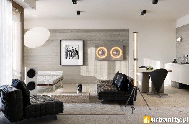 Helmut Newton and Sylvia Gobbel - jeden z kolekcjonerskich apartamentów w M7, wiz. materiały inwestora