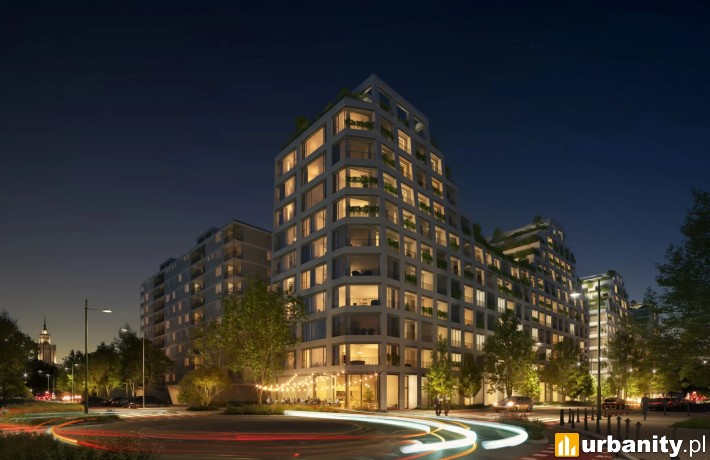 Projekt inwestycji Murano w Śródmieściu, wiz. materiały inwestora