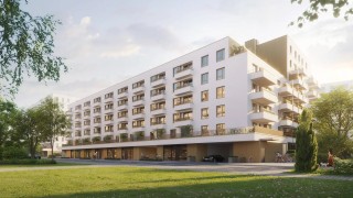 Wizualizacja osiedla Splot Wola w Warszawie, wiz. materiały dewelopera