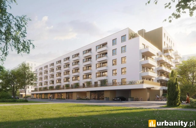 Wizualizacja osiedla Splot Wola w Warszawie, wiz. materiały dewelopera