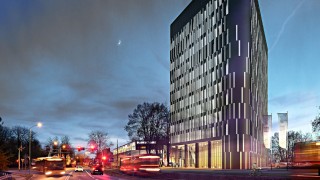 Ponad 50-metrowy DL Tower przy Korfantego w Katowicach