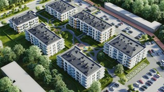 Kaliska Park w Turku - wizualizacja, wiz. materiały dewelopra