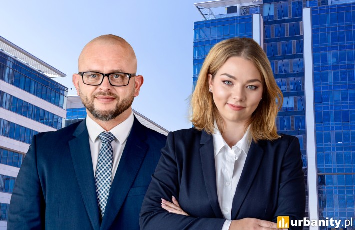 Michał Rafałowicz i Kaja Karbowska-Nowak z Newmark Polska, fot. Newmark