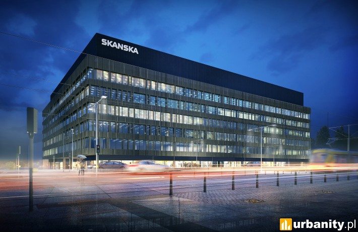 Wizualizacja biurowca Nowa Fabryczna w Łodzi