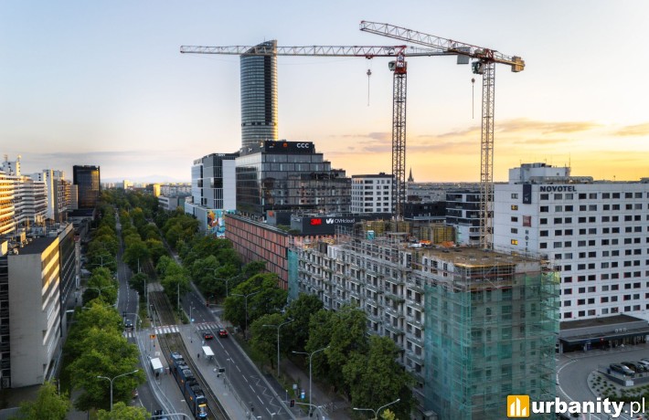 Budowa inwestycji Powstańców 7D we Wrocławiu, wrzesień 2026 r., fot. Archicom