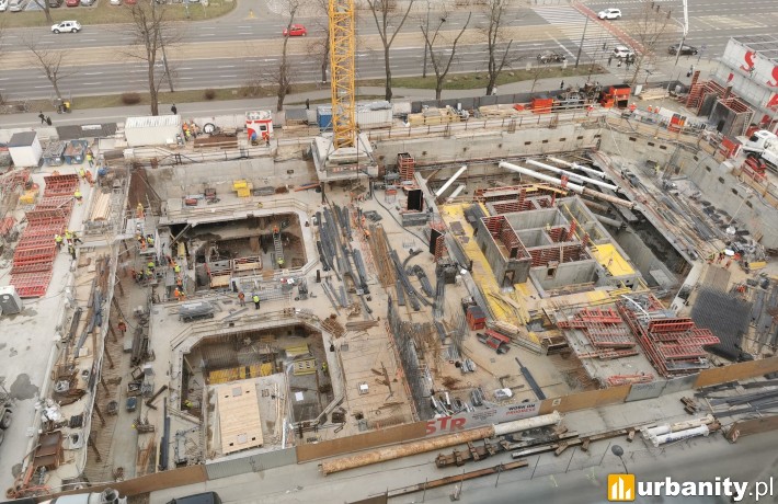 Tak obecnie wygląda budowa kompleksu Upper One, fot. Piotr L.