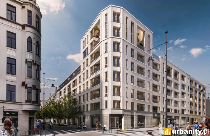 Wizualizacja apartamentowca Flora w Łodzi,  fot. materiały dewelopera