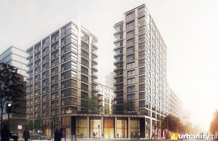 Wizualizacja projektu Mennica Residence w Warszawie