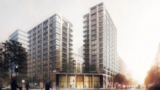 Postępuje budowa kompleksu Mennica Residence w Warszawie