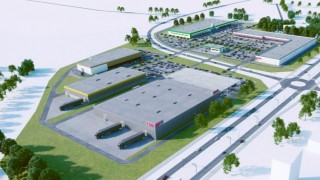 Gorzów Wielkopolski z dużym kompleksem handlowym przy Walczaka