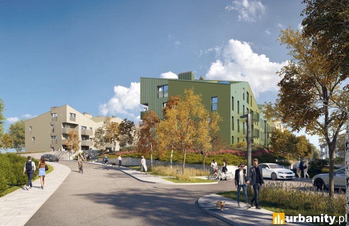 Projekt inwestycji Sarnie Osiedle w Bielsku-Białej, wiz. materiały dewelopera