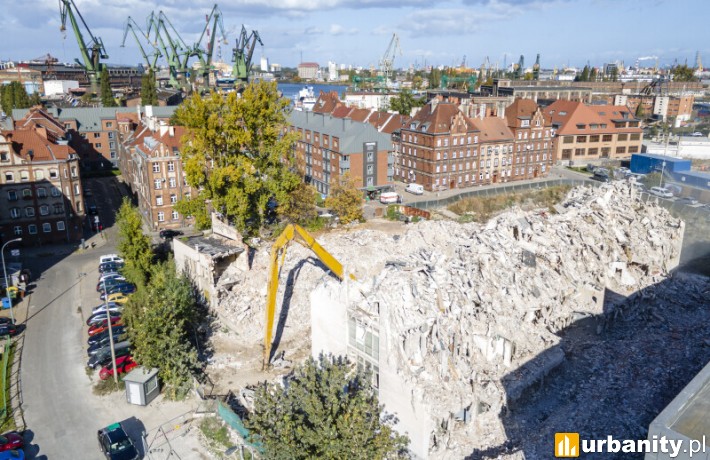 Znika dawny szpital stoczniowy w Gdańsku, fot. gdansk.pl