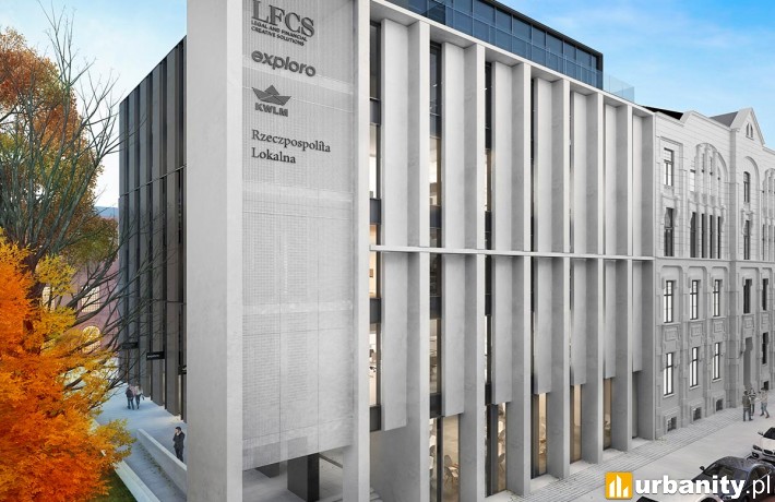 Wizualizacja łódzkiego projektu Teal Office