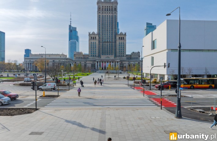 Ze Złotej - przez Marszałkowską - na plac Centralny. Nowe przejście otwarte, fot. um.warszawa.pl