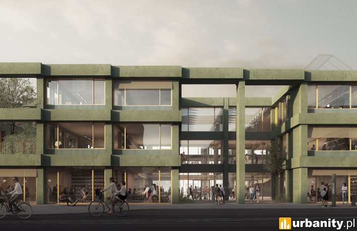 Nowy gmach Uniwersytetu Warszawskiego na Powiślu, wiz. BBGK Architekci
