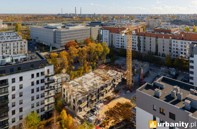 Tak obecnie wygląda plac budowy inwestycji Kierbedzia 4, fot. Eiffage