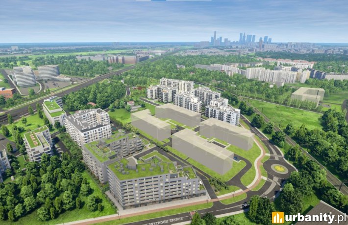 Projekt Osiedla Aurora w dziel nicy Włochy, wiz. Dantex