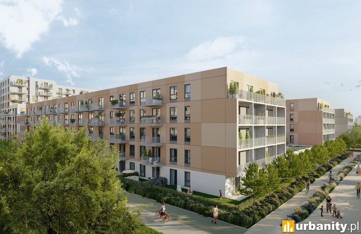 Projekt nowego etapu Osiedla Zenit w Łodzi, wiz. materiały dewelopera
