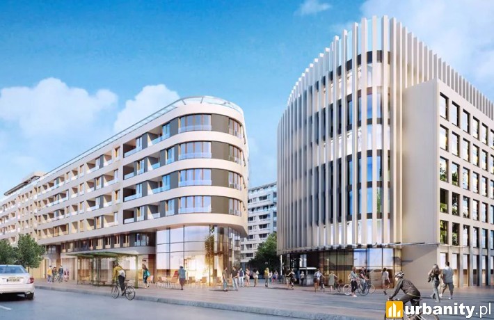 Projekt inwestycji Plac Unii w Gdyni z częścią hotelową, wiz. materiały inwestora
