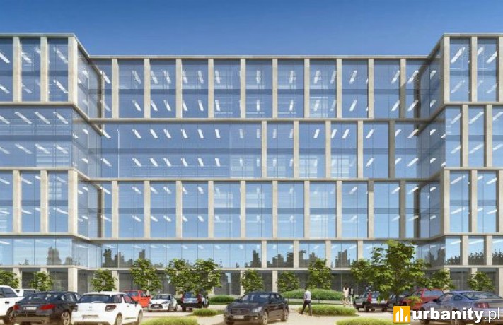 Projekt trzeciego biurowca kompleksu Baltic Business Park w Szczecinie, wiz. materiały inwestora