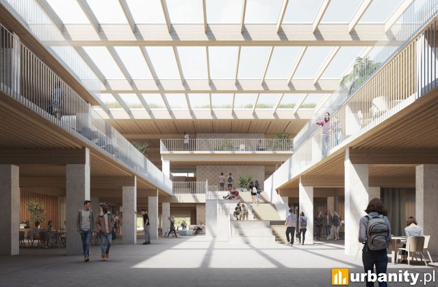 Nowy gmach Uniwersytetu Warszawskiego na Powiślu, wiz. BBGK Architekci
