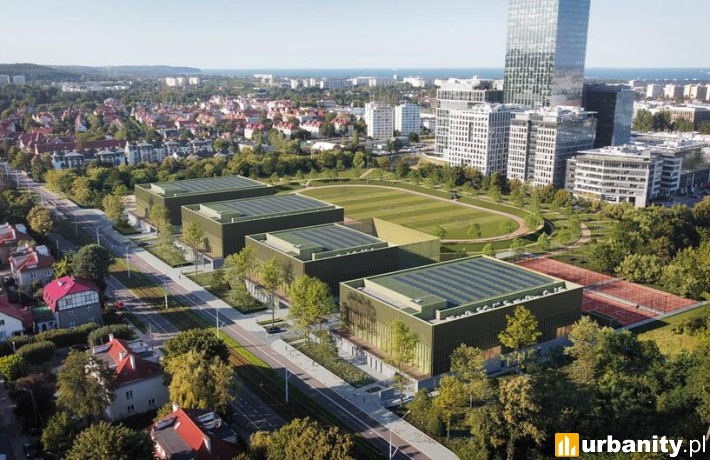 Centrum Sportu Uniwersytetu Gdańskiego, wiz. materiały inwestora