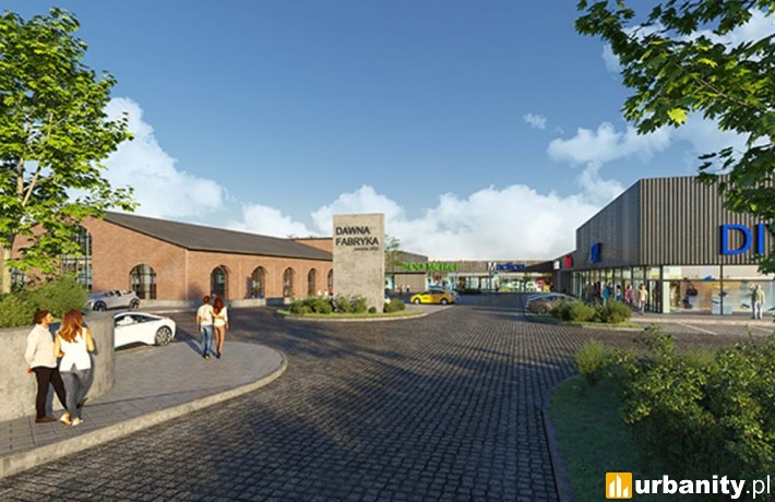 Wizualizacja parku handlowego pod nazwą Dawna Fabryka w Jeleniej Górze, wiz. materiały prasowe