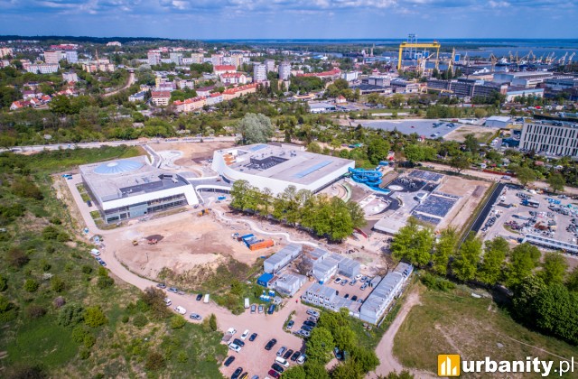 Tak obecnie wygląda budowa Fabryki Wody w Szczecinie, fot. Alstal