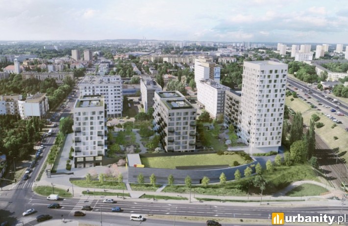Projekt inwestycji UP2U w Poznaniu, wiz. materiały dewelopera