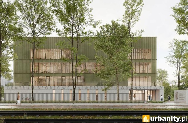 Centrum Sportu Uniwersytetu Gdańskiego, wiz. materiały inwestora
