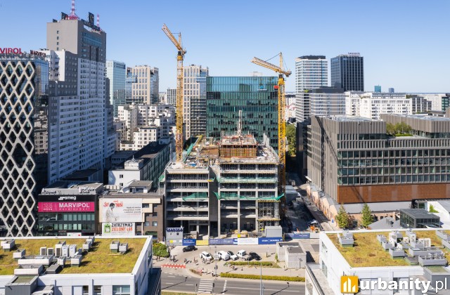 Tak obecnie wygląda zaawansowanie prac budowlanych w Studio A, fot. Skanska