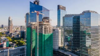 Postęp prac na budowie inwestycji Towarowa Towers, fot. materiały prasowe